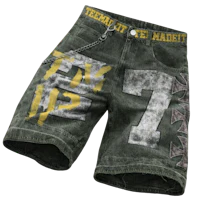 a pair of shorts with the number 7 on them